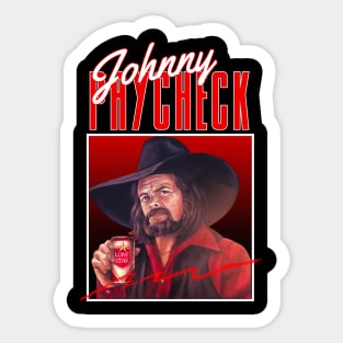 Johnny paycheck///original retro Sticker